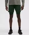Lululemon License To Train Lined Short 7" Updated In Green