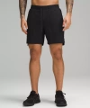 Lululemon License To Train Lined Shorts 7" In Black