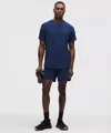 Lululemon License To Train Linerless Short 7" In Blue