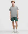 Lululemon License To Train Linerless Short 7" In Green