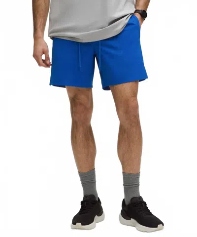 Lululemon License To Train Linerless Short In Galactic Cobalt In Blue
