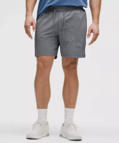 Lululemon License To Train Linerless Short 7" Updated In Gray