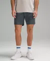 Lululemon License To Train Linerless Shorts 7" In Gray