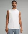 Lululemon License To Train Relaxed-fit Sleeveless Hoodie In White