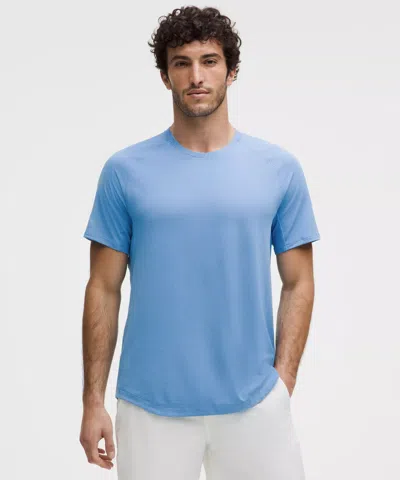 Lululemon Zeroed In Stretch Cotton-blend Jersey T-shirt In Blue