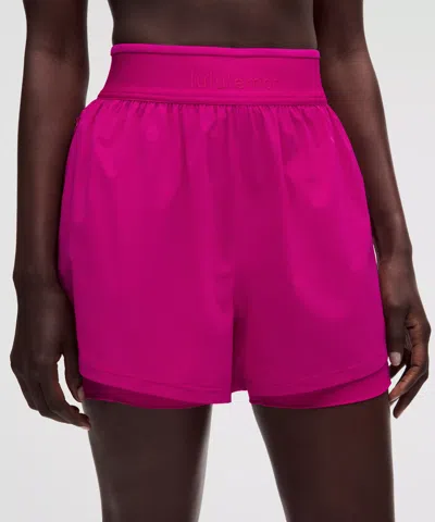 Lululemon License To Train Super-high-rise Lined Short 3.5" In Blue