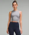 Lululemon License To Train Tight-fit Tank Top In Gray