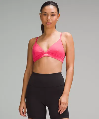 Lululemon License To Train Triangle Bra Light Support, A/b Cup In Pink