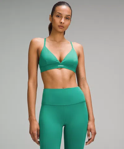 Lululemon License To Train Triangle Bra Light Support, A/b Cup In Green