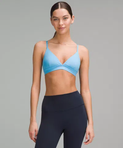 Lululemon License To Train Triangle Bra Light Support, A/b Cup In Blue