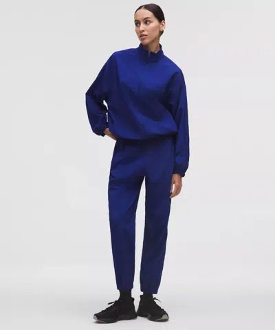 Lululemon License To Train Woven Mid-rise Jogger In Blue