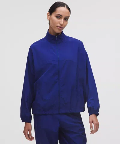 Lululemon License To Train Woven Oversized Jacket In Blue