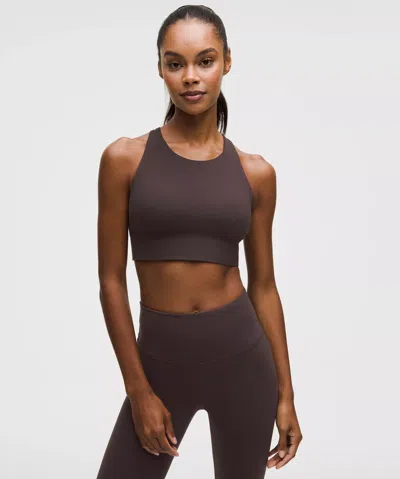 Lululemon Lightlift Sports Bra In Brown