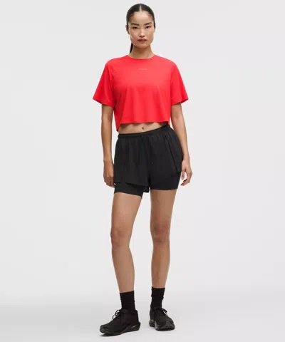 Lululemon Lightweight 2-in-1 Running High-rise Short In Black