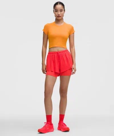 Lululemon Lightweight 2-in-1 Running High-rise Short In Blue