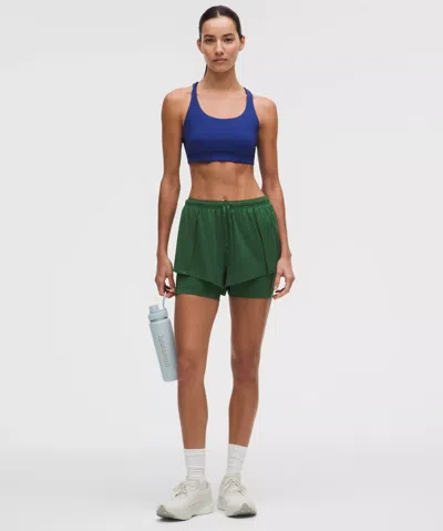 Lululemon Lightweight 2-in-1 Running High-rise Short In Green