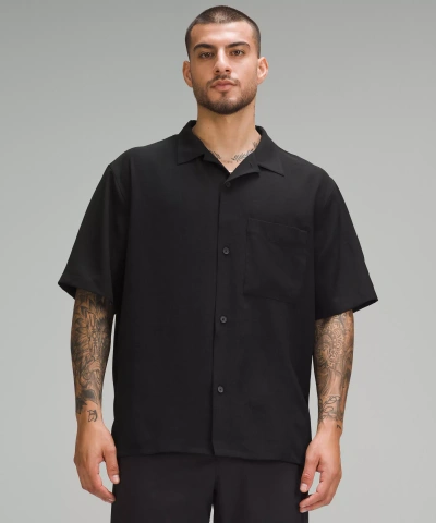 Lululemon Lightweight Camp Collar Button-up In Black