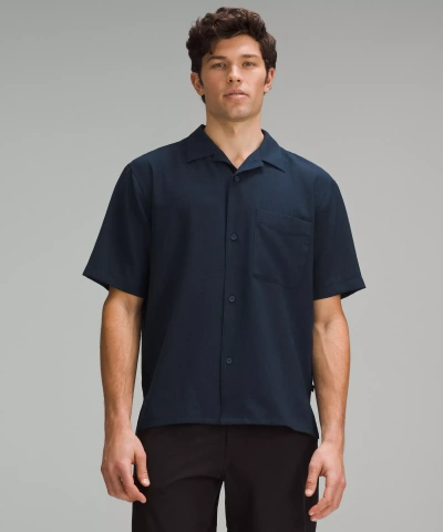 Lululemon Lightweight Camp Collar Button-up In Black