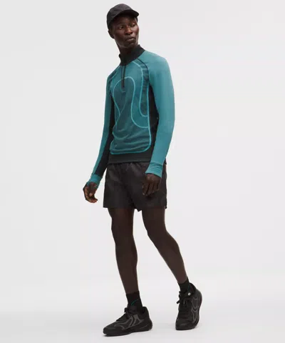 Lululemon Lightweight Glyde Lined Short 6" In Black