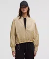 Lululemon Lightweight Hem-cinch Bomber Jacket In Gray