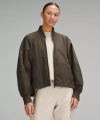 Lululemon Lightweight Hem-cinch Bomber Jacket In Green