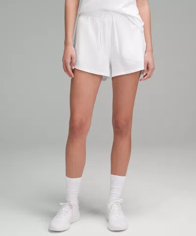 Lululemon Court Rival High-rise Short 3" In White