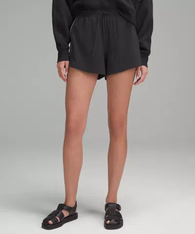 Lululemon Court Rival High-rise Short 3" In Black