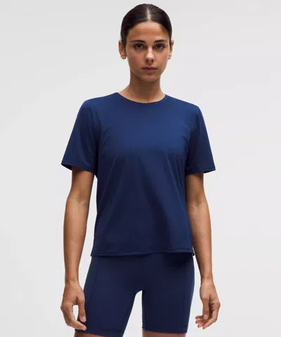 Lululemon Lightweight Running Short-sleeve Shirt In Blue