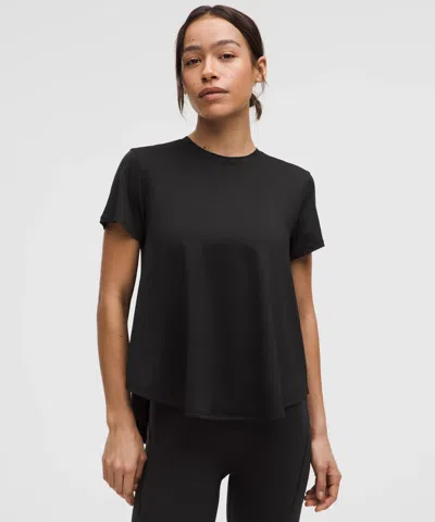 Lululemon Lightweight Split-back Training T-shirt In Black