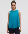 Lululemon Lightweight Split-back Training Tank Top In Blue