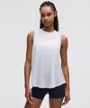 Lululemon Lightweight Split-back Training Tank Top In White