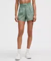 Lululemon Lightweight Super-high-rise Training Short 4" In Green