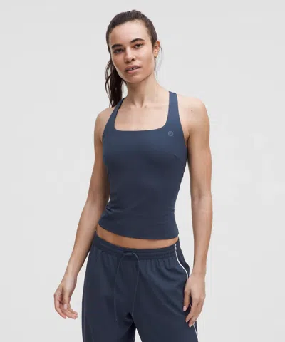 Lululemon Lightweight Tennis Tank Top Medium Support, B/c Cup In Blue