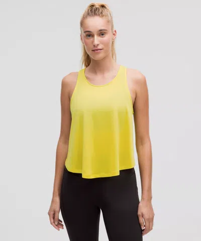 Lululemon Lightweight Training Racerback Tank Top In Yellow