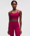 Lululemon Like A Cloud Longline Bra In Pink