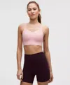 Lululemon Like A Cloud Longline Bra In Pink