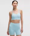 Lululemon Like A Cloud Longline Bra In Blue