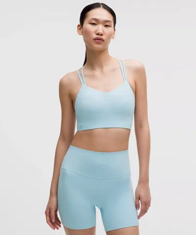 Lululemon Like A Cloud Longline Bra In Blue
