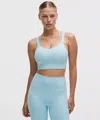 Lululemon Like A Cloud Longline Bra In Blue