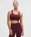 Lululemon Like A Cloud Longline Bra In Brown
