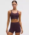 Lululemon Like A Cloud Longline Bra In Burgundy