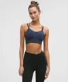 Lululemon Like A Cloud Longline Bra Light Support, B/c Cup In Blue