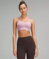 Lululemon Like A Cloud Longline Bra Light Support, B/c Cup In Pink