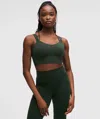 Lululemon Like A Cloud Longline Bra Light Support, D/dd Cup In Green