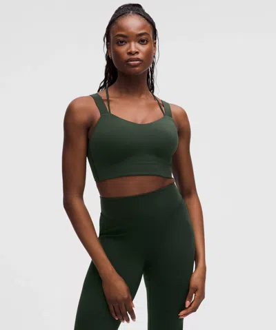 Lululemon Like A Cloud Longline Bra Light Support, D/dd Cup In Green