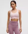 Lululemon Like A Cloud Longline Bra Light Support, D/dd Cup In Pink