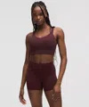 Lululemon Like A Cloud Longline Bra Light Support, D/dd Cup In Burgundy