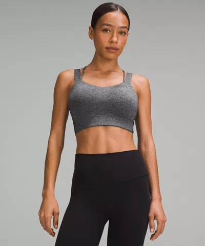 Lululemon Like A Cloud Longline Bra Light Support, D/dd Cup In Gray