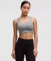 Lululemon Like A Cloud Longline Bra Light Support, D/dd Cup In Gray