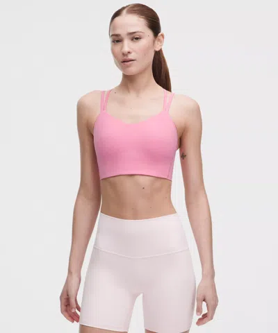 Lululemon Like A Cloud Longline Bra In Pink